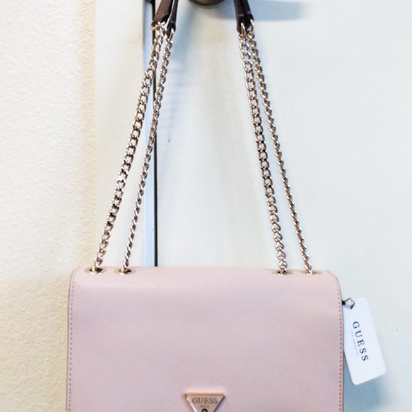 New GUESS Pink Mauve Convertible Crossbody Purse Wallet Set Multi Ynes VG840221 - Picture 3 of 8